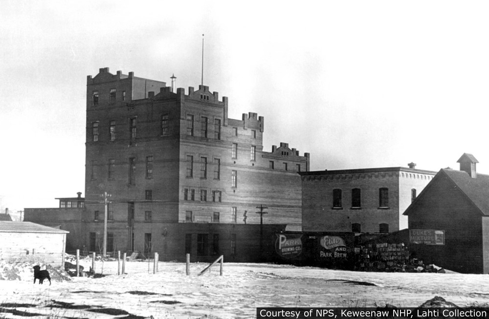 Park brewery c.1910<br>Courtesy of National Park Service, Keweenaw National Historical Park, Lahti Collection